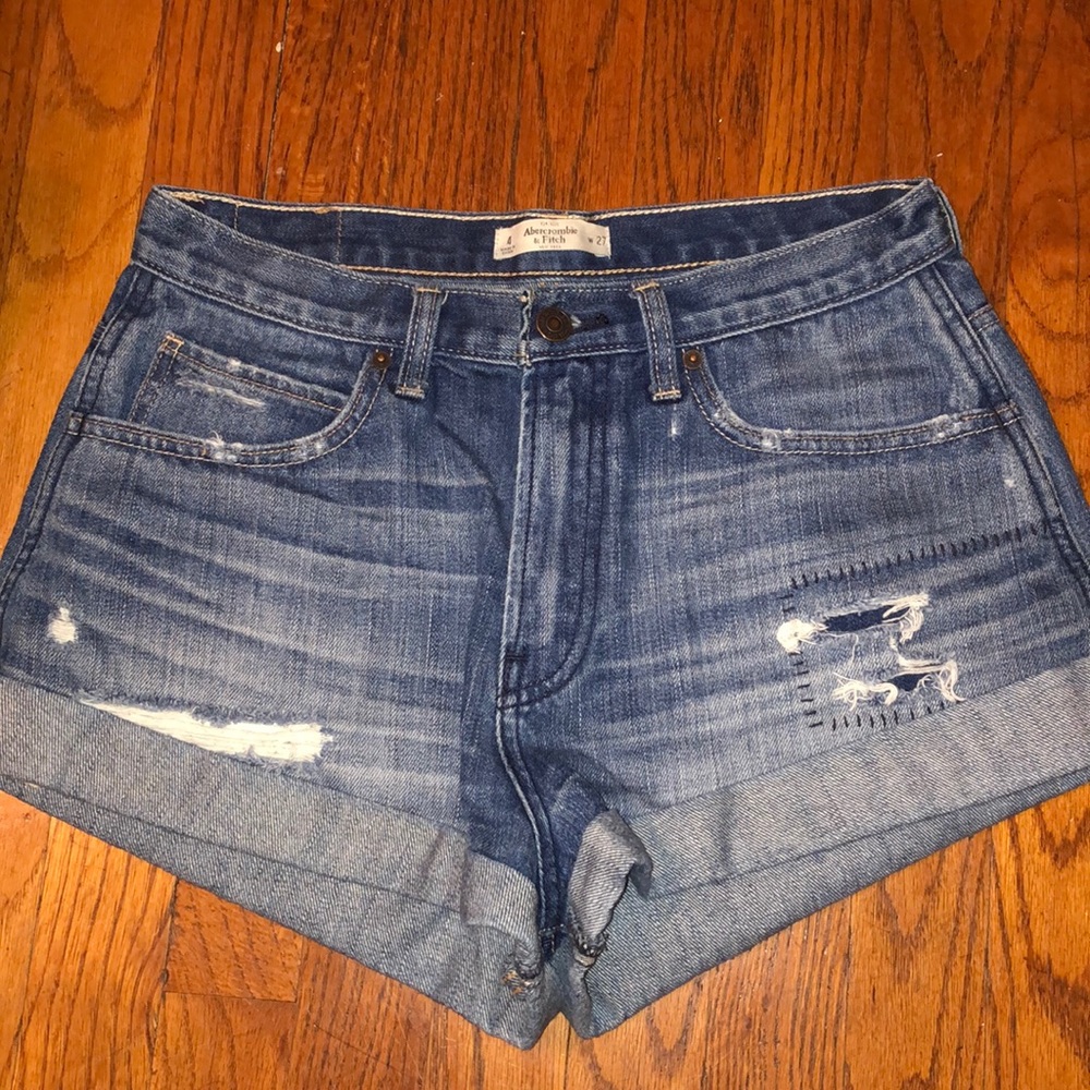 A&F denim shorts